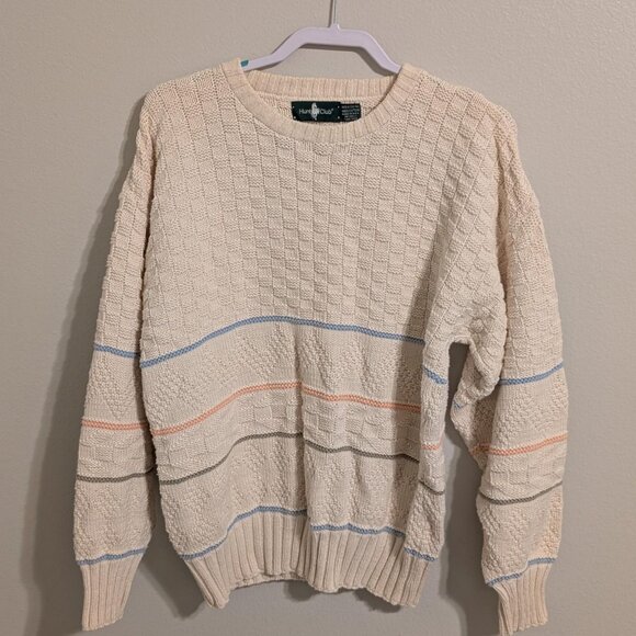 Vintage 90s Hunt Clubs Mens knit sweater - Picture 4 of 6